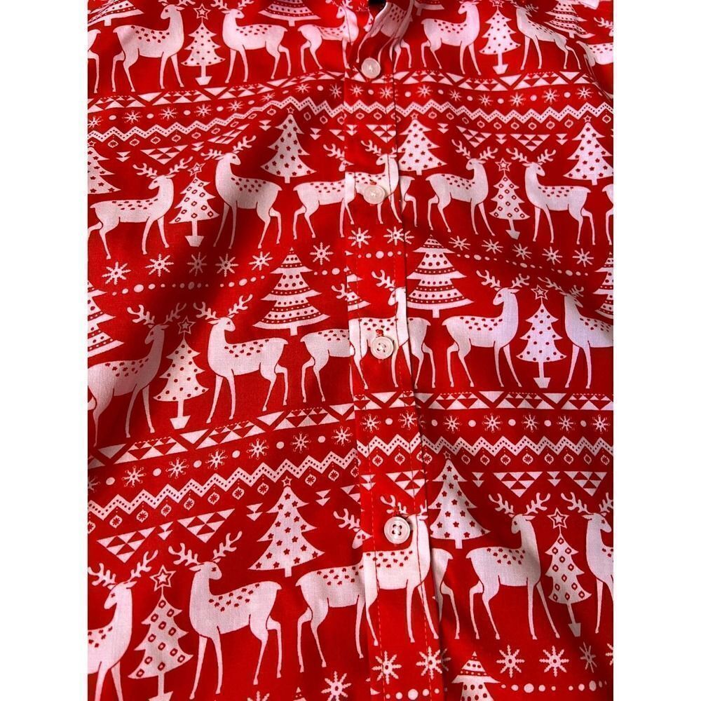Simon Banks Reindeer Button-Up-Size Small - Picture 3 of 4